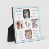 足跡マルチフォトミント誕生キープサケ フォトプラーク (正面)