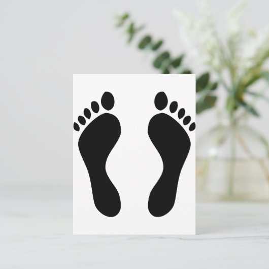 足跡足 ポストカード (スタンド正面)