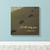 足跡運を付けろ キャンバスプリント (インサイチュ (ウッドフロア))