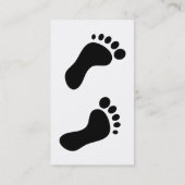 足跡、ここのあなたの名前、 名刺 (裏面)