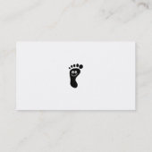 足跡、ここのあなたの名前、 名刺 (裏面)