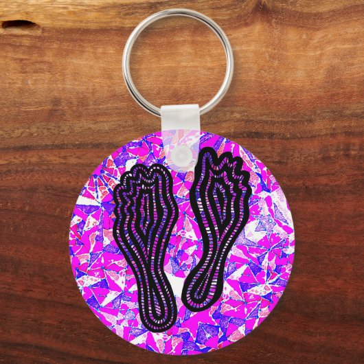 足跡 キーホルダー (正面)