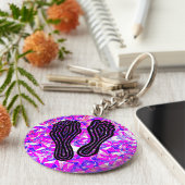 足跡 キーホルダー (側面)