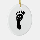 足跡 セラミックオーナメント (右)