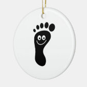 足跡 セラミックオーナメント (左)