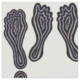 足跡 ファブリック