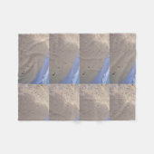 足跡 フリースブランケット (正面(横))