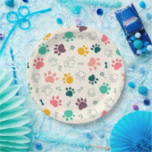 足跡 ペーパープレート (パーティー)