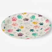 足跡 ペーパープレート (アングル)