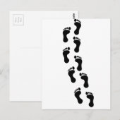 足跡 ポストカード (正面/裏面)