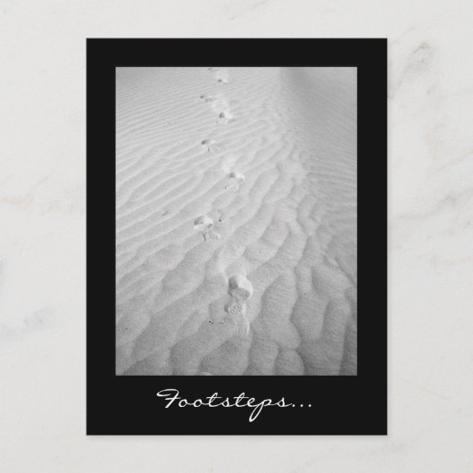 足跡…ポストカード ポストカード (正面)