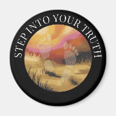 足跡 マグネット (正面)