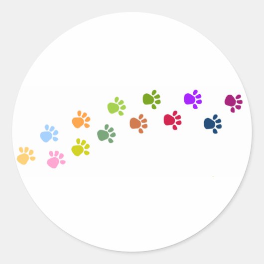 足跡 ラウンドシール (正面)