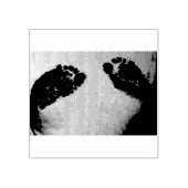 足跡 ラバースタンプ (インプリント)