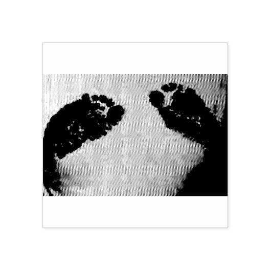 足跡 ラバースタンプ (インプリント)