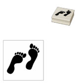 足跡 ラバースタンプ (押印)