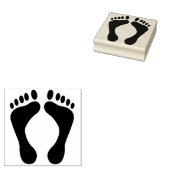 足跡 ラバースタンプ (押印)