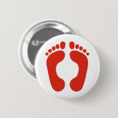 足跡 缶バッジ (正面&裏面)