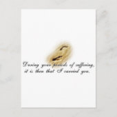 足跡-詩 ポストカード (正面)