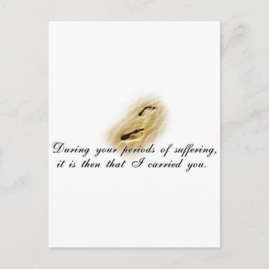 足跡-詩 ポストカード (正面)