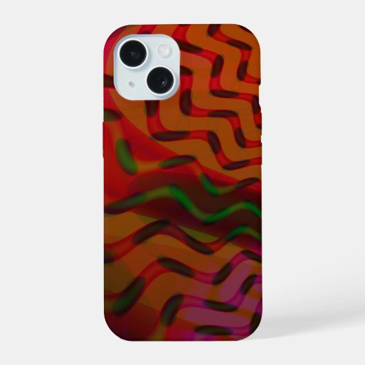 足跡 iPhone 15ケース (裏面)