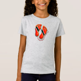 足跡S2女の子ティー – Trini Tシャツ