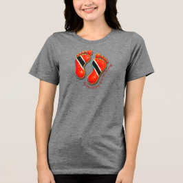 足跡S2女性のTシャツ – Trini トライブレンドＴシャツ