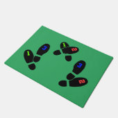 足配置マット（ユースサイズ） 18x24 ドアマット (アングル)