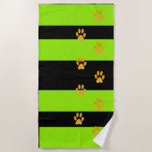 足音のビーチタオル ビーチタオル (正面)