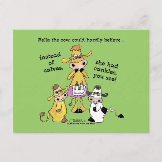 足首が子牛ではない ポストカード (正面)