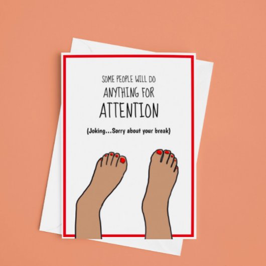 足首のおもしろい骨折 カード