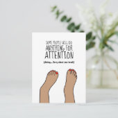 足首のおもしろい骨折 ポストカード (スタンド正面)