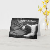 足首の噛む人 カード (黄色い花)