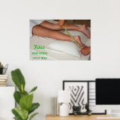 足首の竹マッサージ ポスター (ホームオフィス)