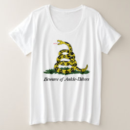 足首をかむ人には用心する Tシャツ