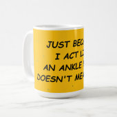 足首ビター コーヒーマグカップ (正面左)