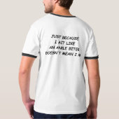 足首ビターTシャツ Tシャツ (裏面)