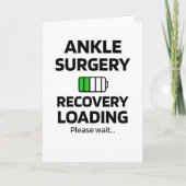 足首手術回復 |足首の再構成 カード (正面)