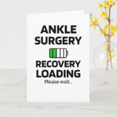 足首手術回復 |足首の再構成 カード (黄色い花)