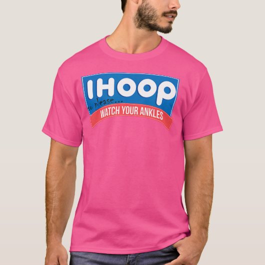 足首Ihoopバスケットボールシャツを見る Tシャツ (正面)
