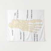 足骨構造 タペストリー (正面(横))