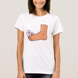 足2によって壊されるつま先 Tシャツ