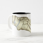 足2の骨 ツートーンマグカップ (正面左)
