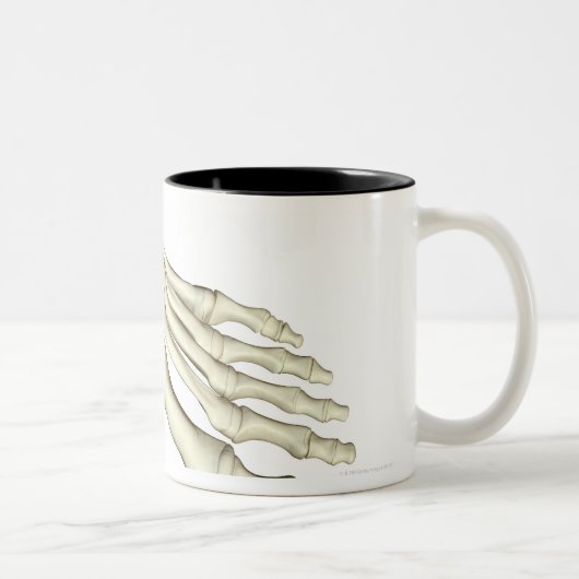 足2の骨 ツートーンマグカップ (右)