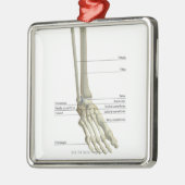 足6の骨 メタルオーナメント (左)