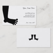 足、ここのあなたの名前、 名刺 (正面/裏面)