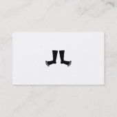 足、ここのあなたの名前、 名刺 (裏面)