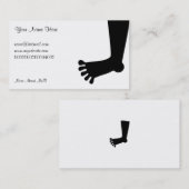 足、ここのあなたの名前、 名刺 (正面/裏面)