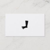 足、ここのあなたの名前、 名刺 (裏面)