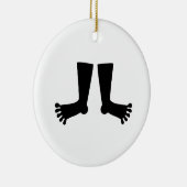 足 セラミックオーナメント (右)